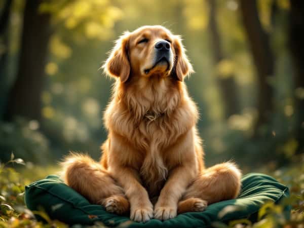 Meditating Golden Retriever